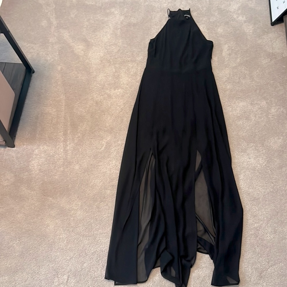 Express Sleeveless black dress with slits